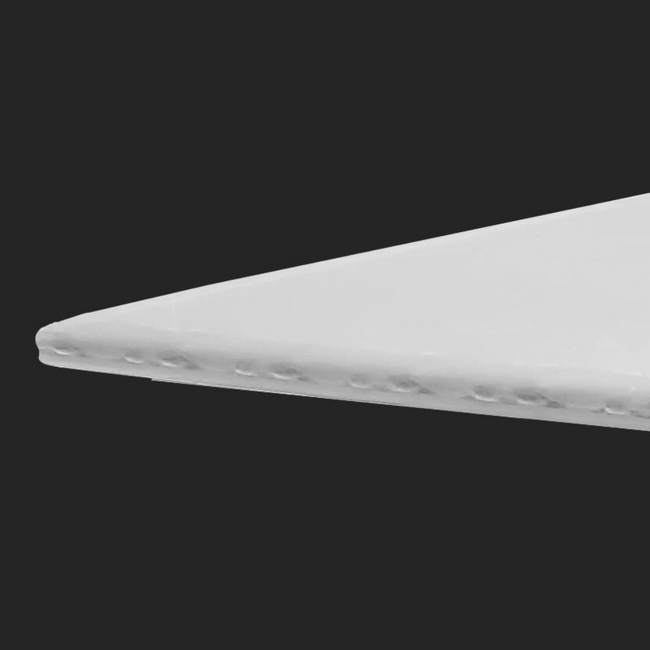 SheetGUARD lightweight partition sheet with completely flat surface and rounded edges